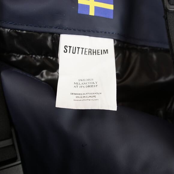 Stutterheim Winter Waterproof Shell Bib Blue Pants Kids Sz 6 - 7 - Picture 9 of 13